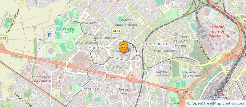 localisation de l'entreprise MADAME LISE LECOINTRE  STRASBOURG