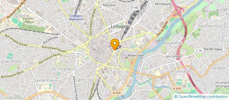 localisation de l'entreprise MADAME LISE LEPRINCE à LIMOGES