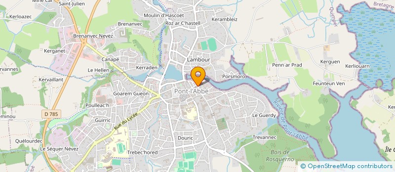 localisation de l'entreprise MADAME LISE MARCHADOUR  PONT-L'ABBE