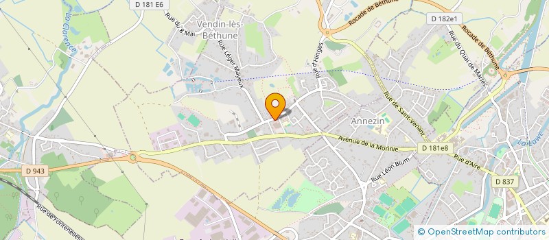 localisation de l'entreprise MADAME LISE-MARIE DELPIERRE  VENDIN-LES-BETHUNE