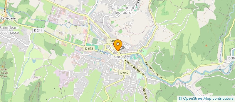 localisation de l'entreprise MADAME LISE-MARIE ROBERT  SAINT-CERE