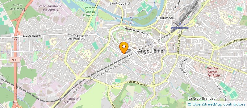 localisation de l'entreprise MADAME LISE MARTEGOUTTE à ANGOULEME