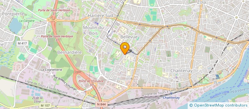 localisation de l'entreprise MADAME LISE MARTIN à NANTES