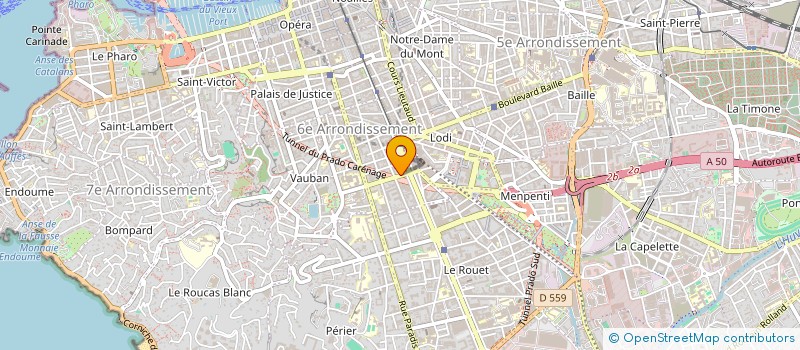 localisation de l'entreprise MADAME LISE MINISCLOUX  MARSEILLE