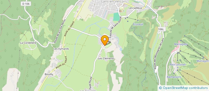 localisation de l'entreprise MADAME LISE MONIER  LANS-EN-VERCORS