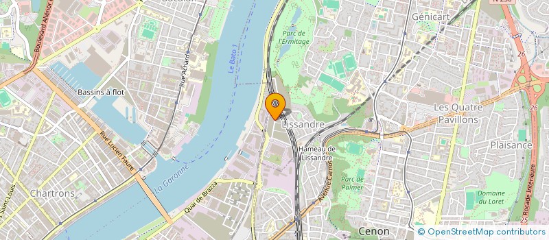 localisation de l'entreprise MADAME LISE MONNERAUD  LORMONT