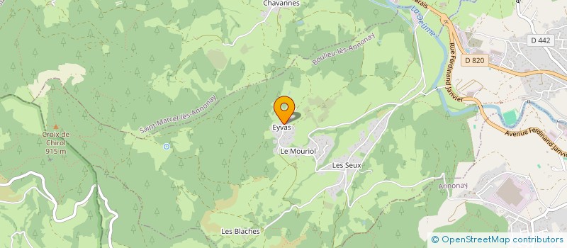 localisation de l'entreprise MADAME LISE MOREAUX  BOULIEU-LES-ANNONAY