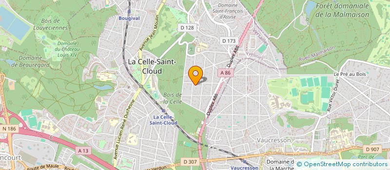 localisation de l'entreprise MADAME LISE MORIN  LA CELLE-SAINT-CLOUD