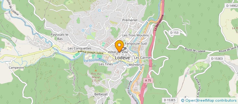 localisation de l'entreprise MADAME LISE MOYNE  LODEVE