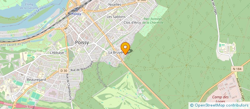 localisation de l'entreprise MADAME LISE NOEL  POISSY