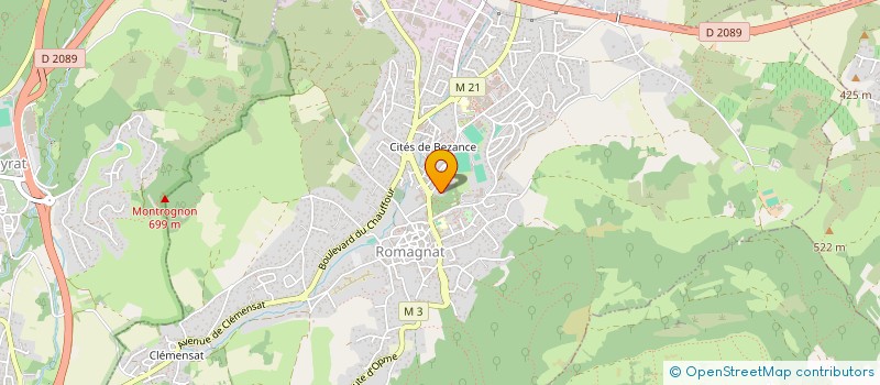 localisation de l'entreprise MADAME LISE OLIVIER  ROMAGNAT