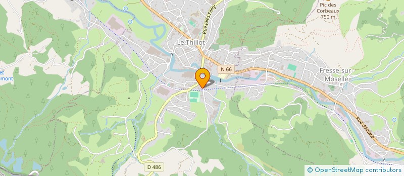 localisation de l'entreprise MADAME LISE PEUREUX  LE THILLOT