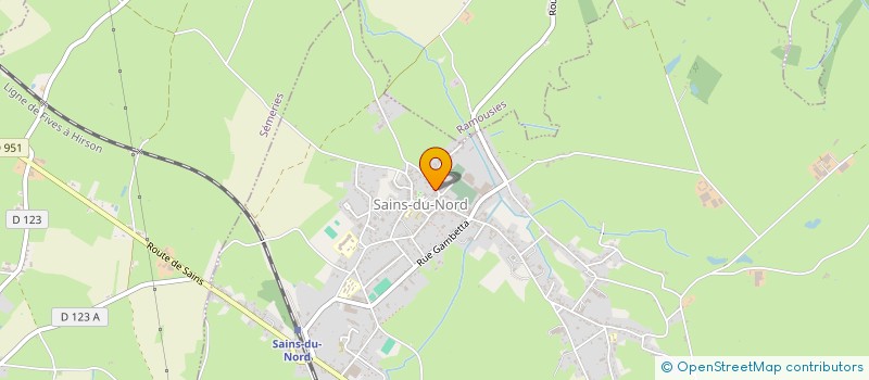 localisation de l'entreprise MADAME LISE PLANCOT  SAINS-DU-NORD