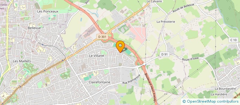 localisation de l'entreprise MADAME LISE POTTIER  LE MANS