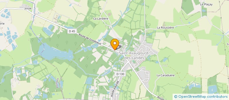 localisation de l'entreprise MADAME LISE PROTTE  SAINT-AVAUGOURD-DES-LANDES