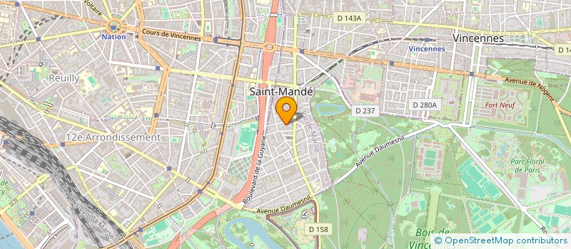 localisation de l'entreprise MADAME LISE RATTIER  SAINT-MANDE