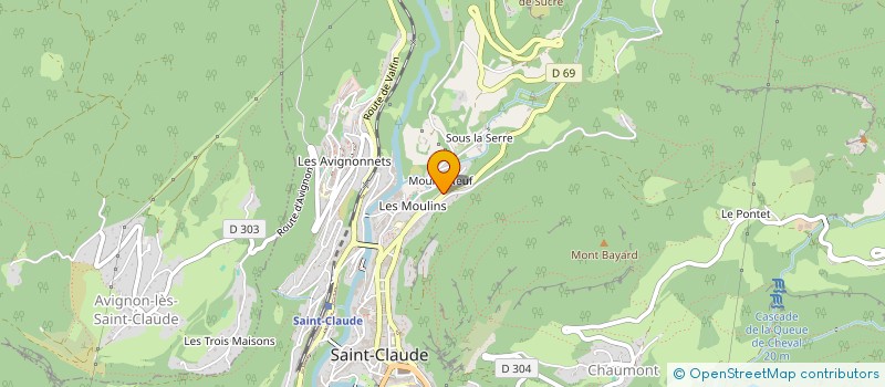 localisation de l'entreprise MADAME LISE REGIS  SAINT-CLAUDE