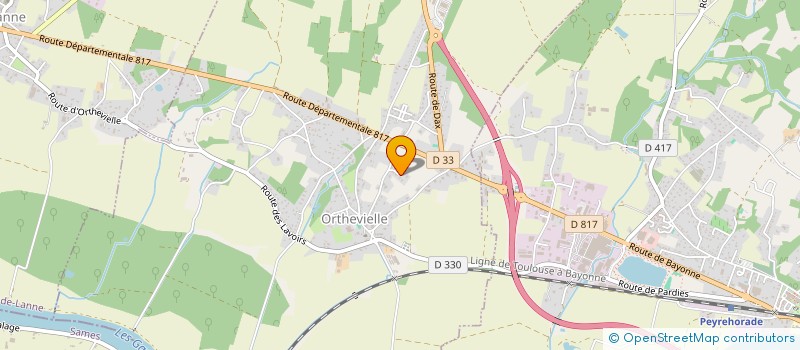 localisation de l'entreprise MADAME LISE SARRO  ORTHEVIELLE