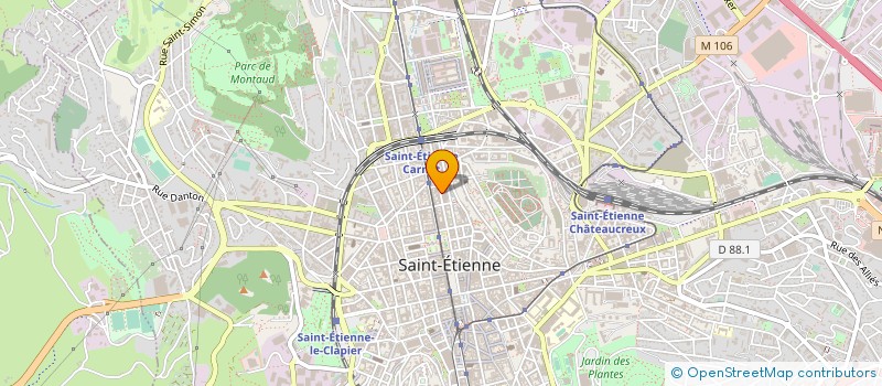 localisation de l'entreprise MADAME LISE SERRA  SAINT-ETIENNE