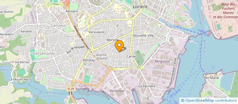 localisation de l'entreprise MADAME LISE THARREAU  LORIENT