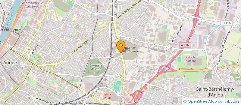 localisation de l'entreprise MADAME LISE THIERE à ANGERS