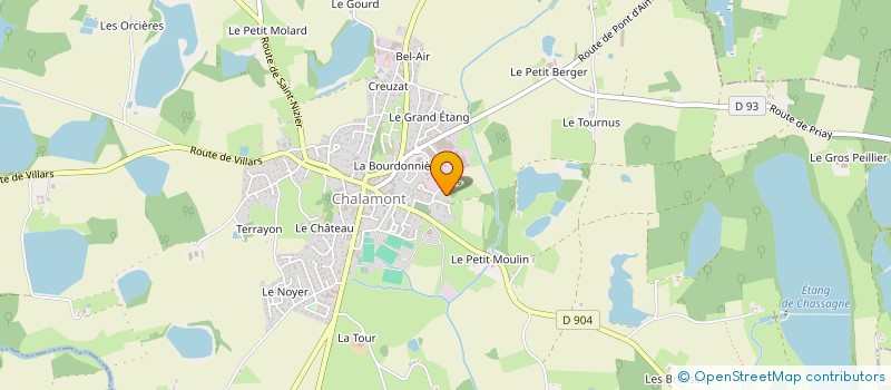 localisation de l'entreprise MADAME LISE TRIOULAYRE  CHALAMONT