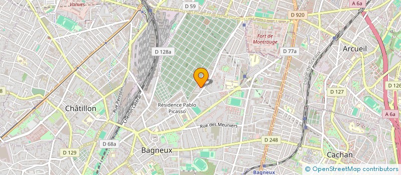 localisation de l'entreprise MADAME LISE VANNEREAU à BAGNEUX