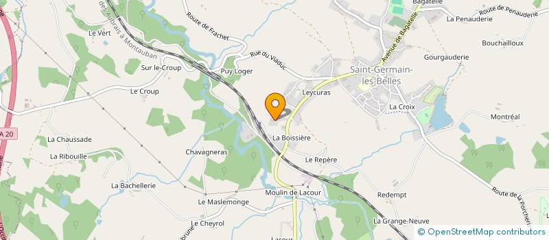 localisation de l'entreprise MADAME LISE VENDRAMINI à LA PORCHERIE