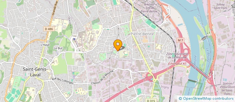 localisation de l'entreprise MADAME LISE VIGNOUD  OULLINS-PIERRE-BENITE