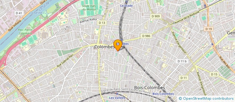 localisation de l'entreprise MADAME LISE WYART à COLOMBES