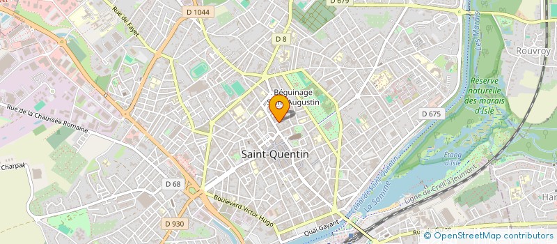 localisation de l'entreprise MADAME LISE WYREMBLEWSKI à SAINT-QUENTIN