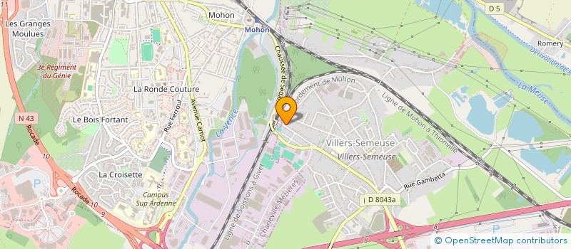 localisation de l'entreprise MADAME LISETTE CARBON  VILLERS-SEMEUSE