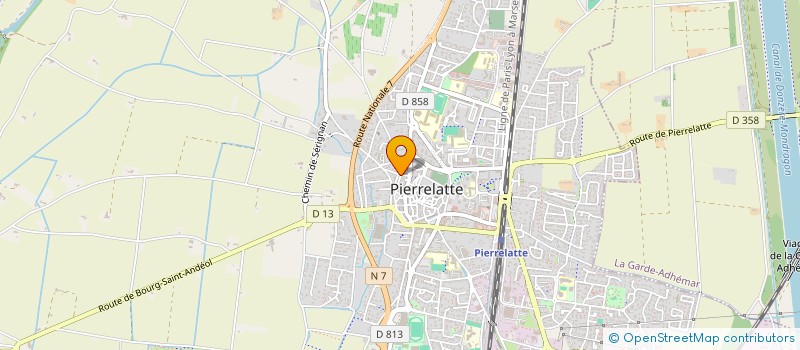 localisation de l'entreprise MADAME LISETTE COUT à PIERRELATTE