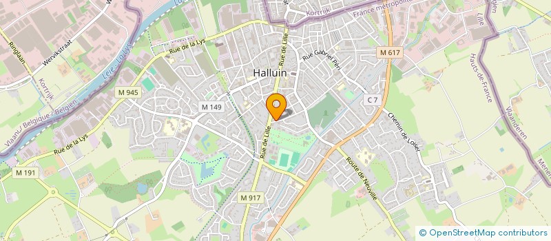 localisation de l'entreprise MADAME LISETTE EL HAJJ  HALLUIN