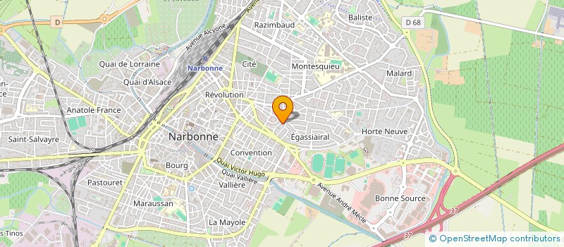 localisation de l'entreprise MADAME LISETTE GUILHEM  NARBONNE