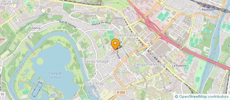 localisation de l'entreprise MADAME LISETTE LEJEUNE à CERGY