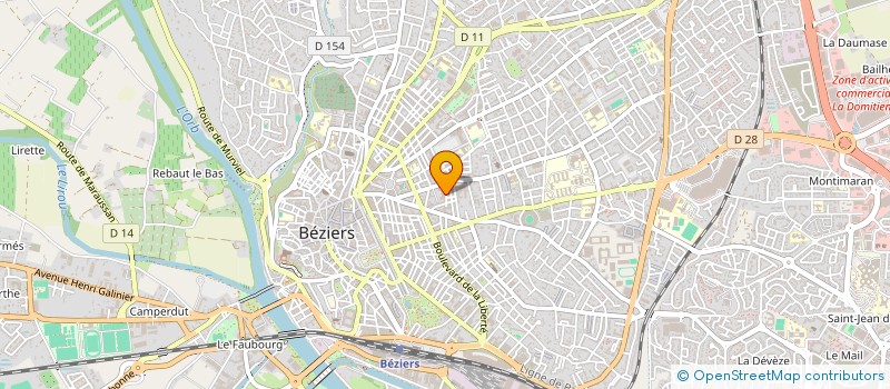 localisation de l'entreprise MADAME LISETTE PEREIRA  BEZIERS
