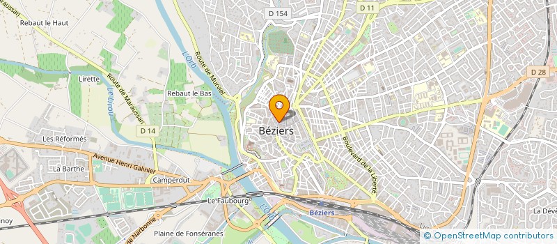 localisation de l'entreprise MADAME LISETTE ROUGET à BEZIERS