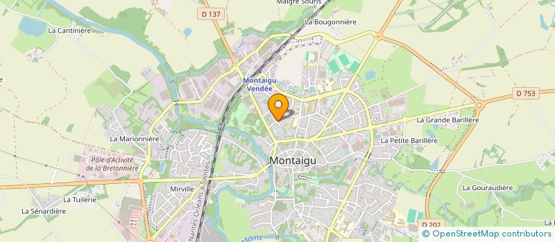 localisation de l'entreprise MADAME LISIANE BOURHIS à MONTAIGU-VENDEE