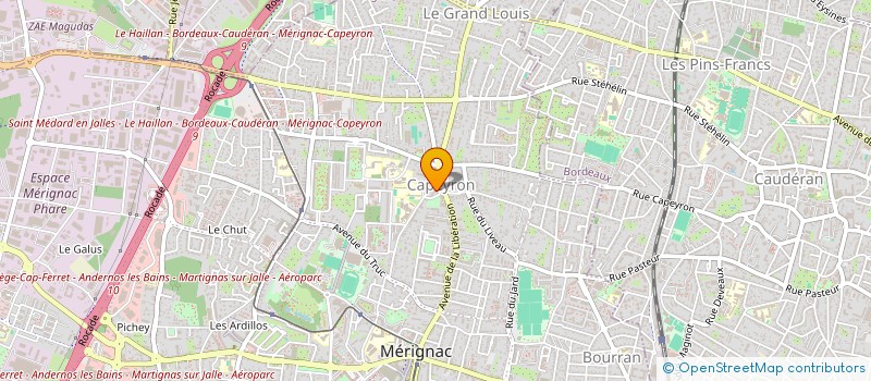 localisation de l'entreprise MADAME LISIANE FENIE  MERIGNAC