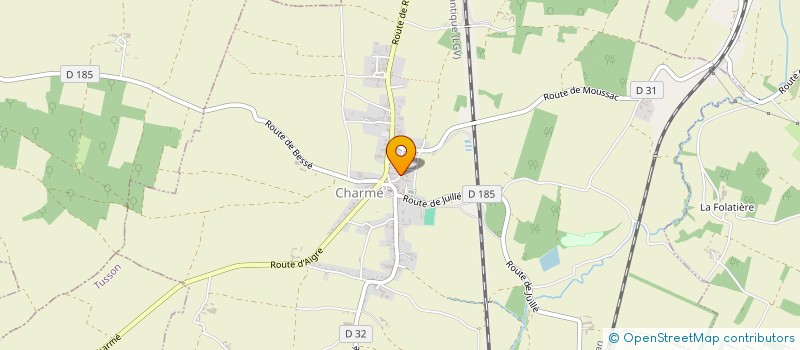 localisation de l'entreprise MADAME LISIANE GUILLOUX  CHARME