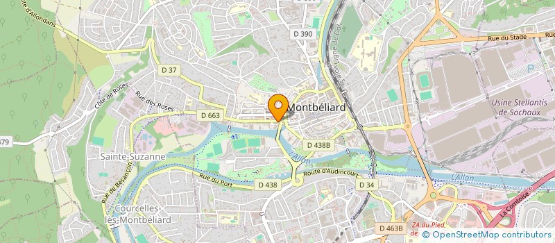 localisation de l'entreprise MADAME LISIANE MOUSSET à MONTBELIARD