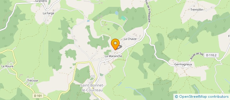 localisation de l'entreprise MADAME LISIANE VARENNE à SAINT-BONNET-LE-COURREAU