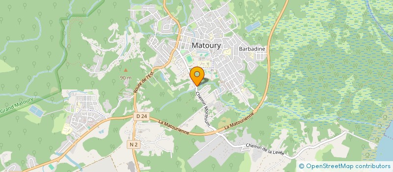 localisation de l'entreprise MADAME LISMENE BRUNEAU à MATOURY