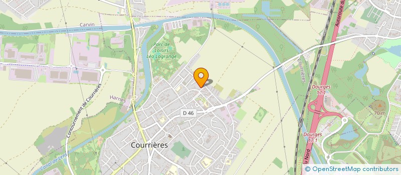 localisation de l'entreprise MADAME LISON BARBIEUX  COURRIERES