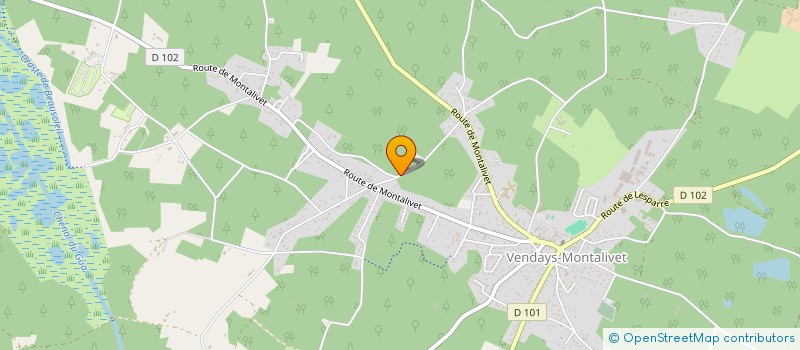 localisation de l'entreprise MADAME LISON BATTEAU à VENDAYS-MONTALIVET