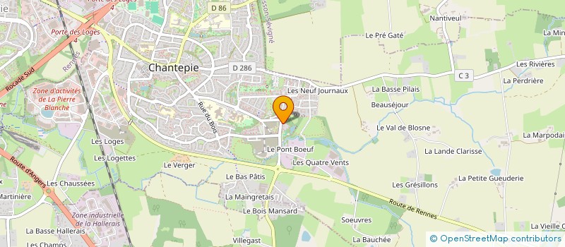 localisation de l'entreprise MADAME LISON BUFFET  CHANTEPIE