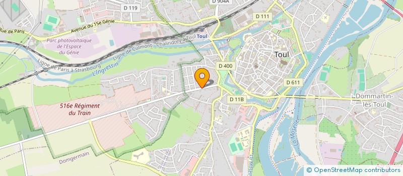 localisation de l'entreprise MADAME LISON LE MAGUERESSE  TOUL