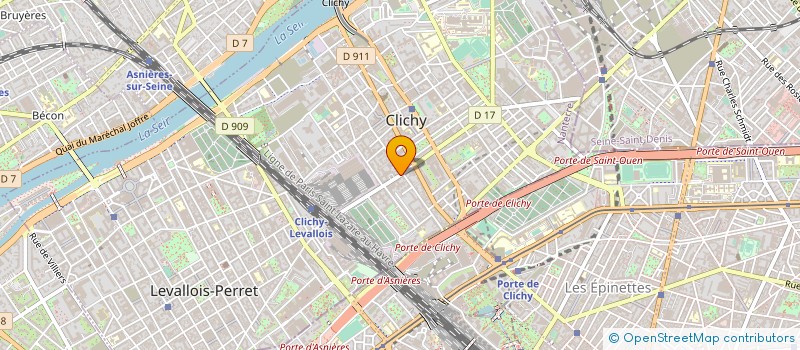 localisation de l'entreprise MADAME LISON MANENT à CLICHY