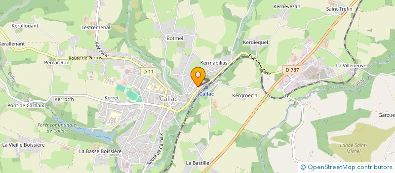 localisation de l'entreprise MADAME LISSA DOWN  CALLAC